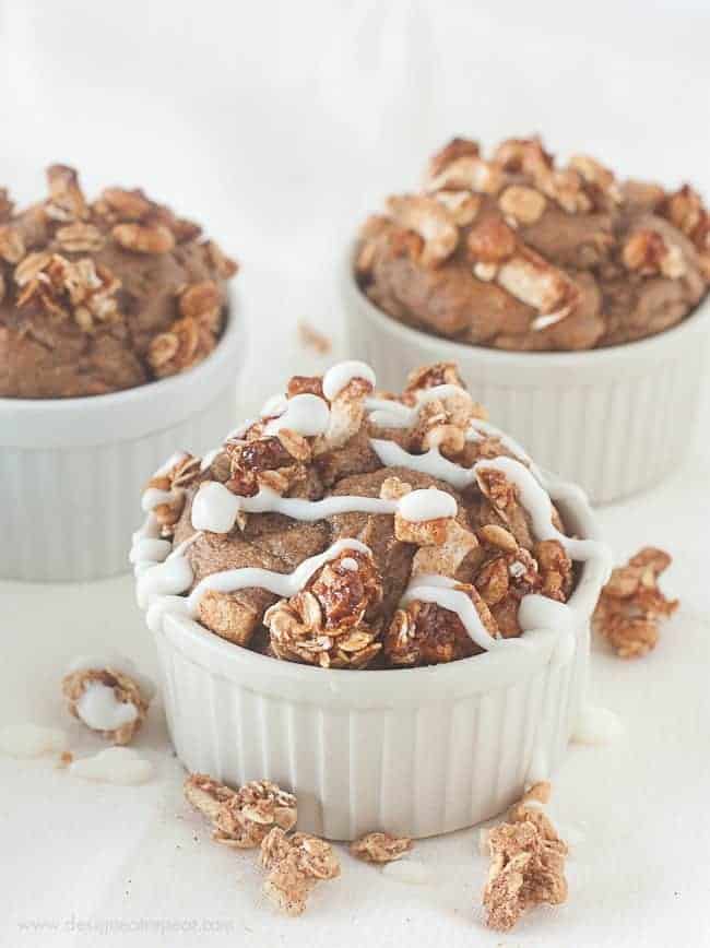 Skinny (Mini) Cinnamon Breakfast Casseroles