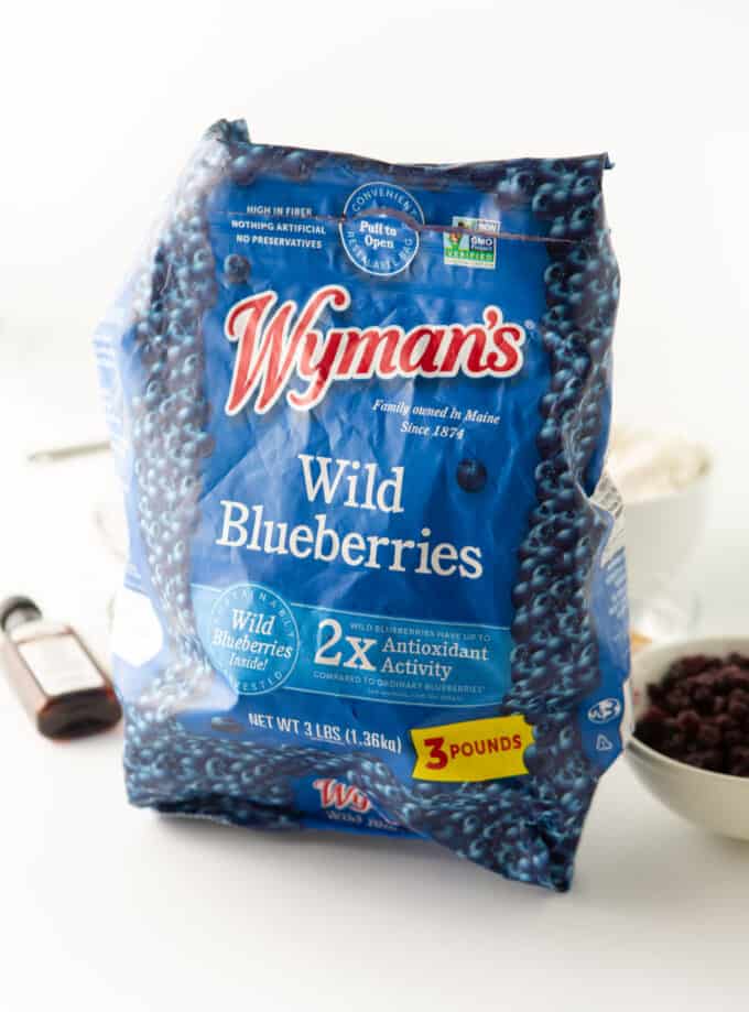 bag of wymans wild blueberries