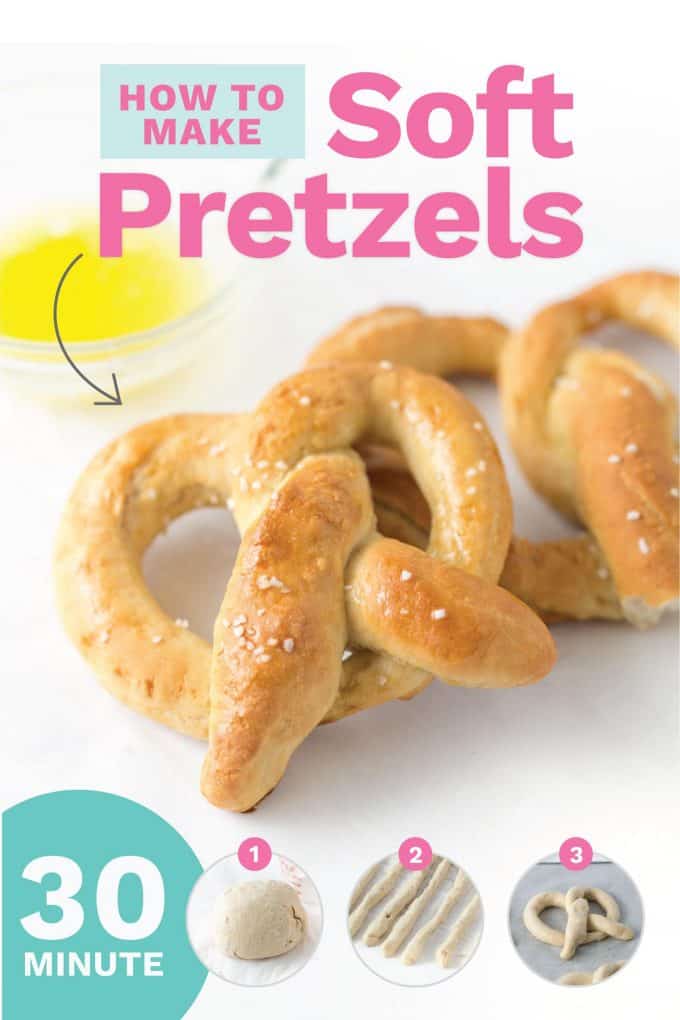 30 Minute Homemade Soft Pretzels