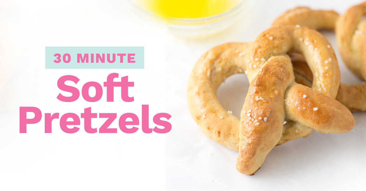 30 Minute Homemade Soft Pretzels - Design Eat Repeat