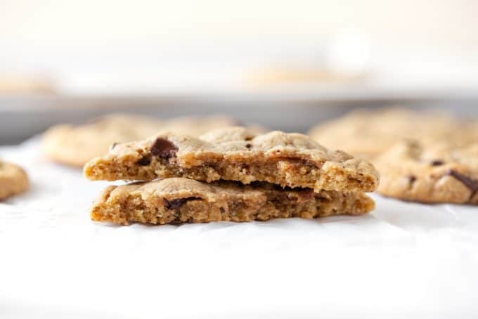 Inside Texture of Panera Chocolate Chip Cookies