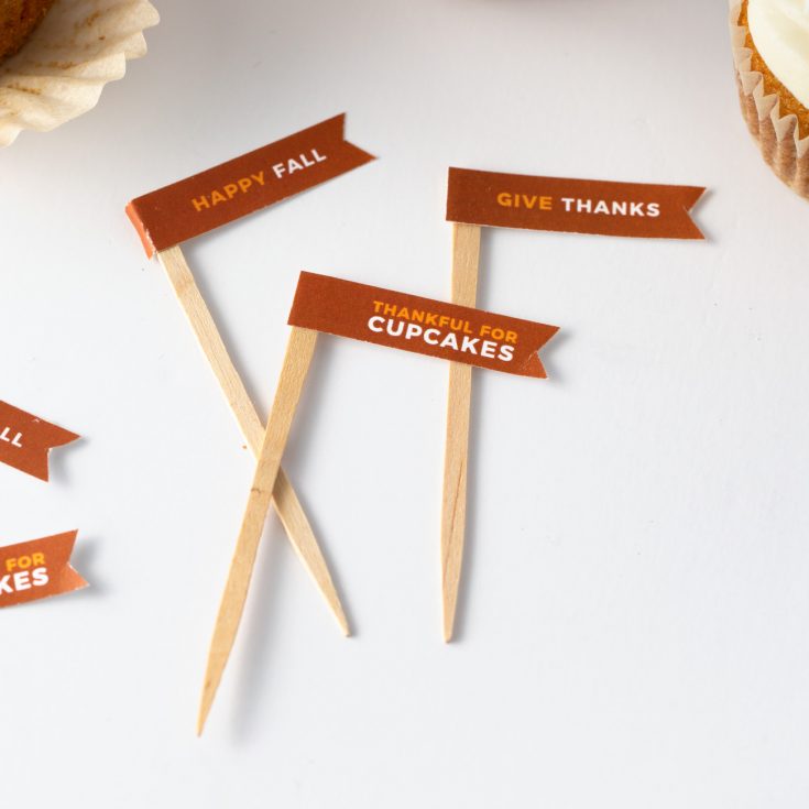 How To Make Thanksgiving Cupcake Toppers