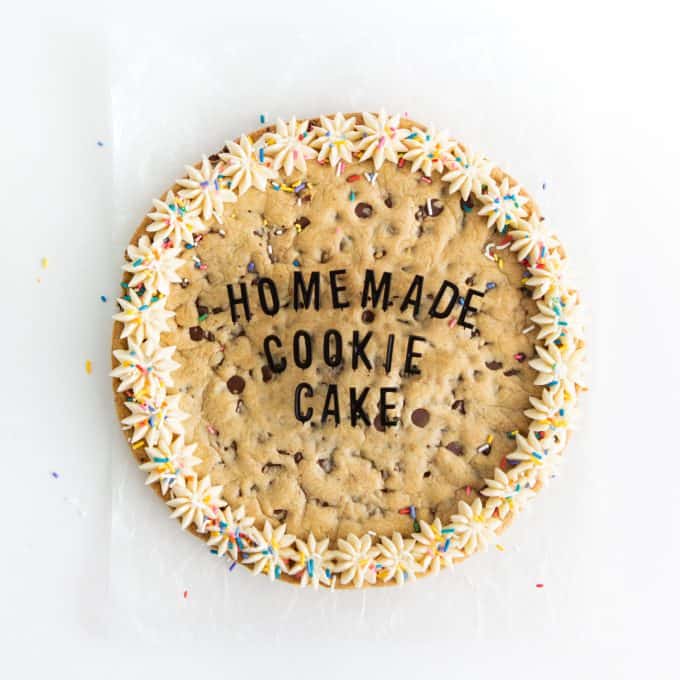 Cookie Cake homemade cookie cake recipe 11 10 680x680