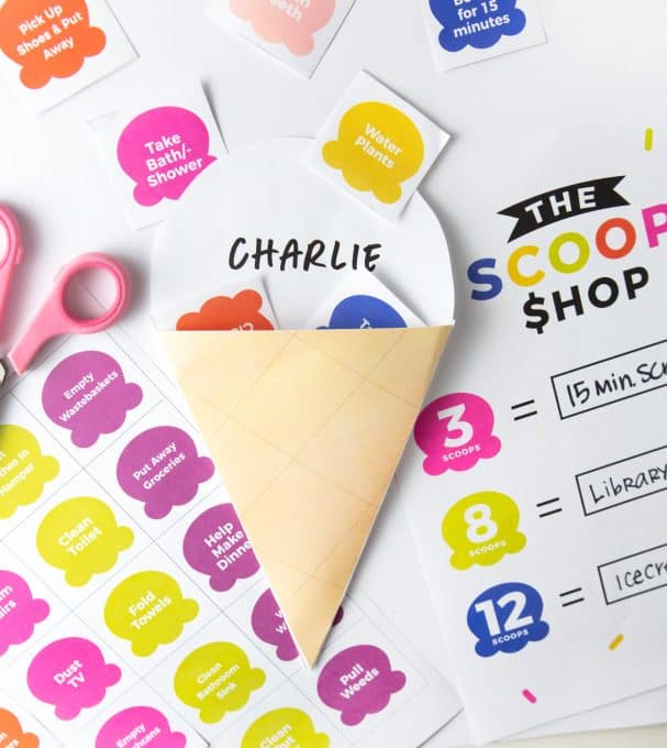 Ice Cream Printable Chore Chart (Free Downloadable Template!)