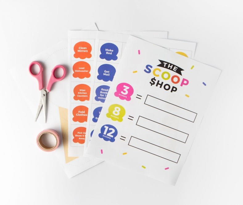 Ice Cream Printable Chore Chart (Free Downloadable Template!)