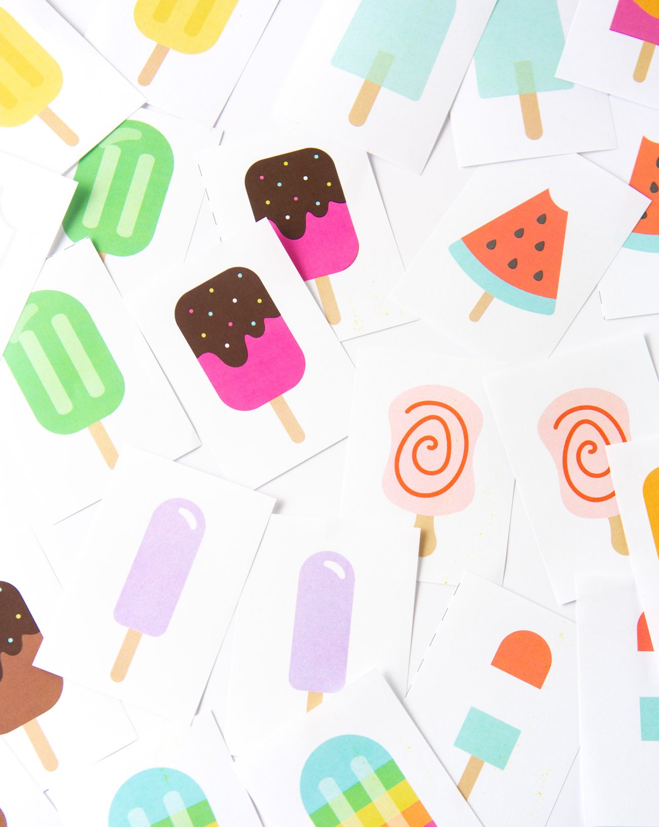 Popsicle Printable Memory Game Design Eat Repeat