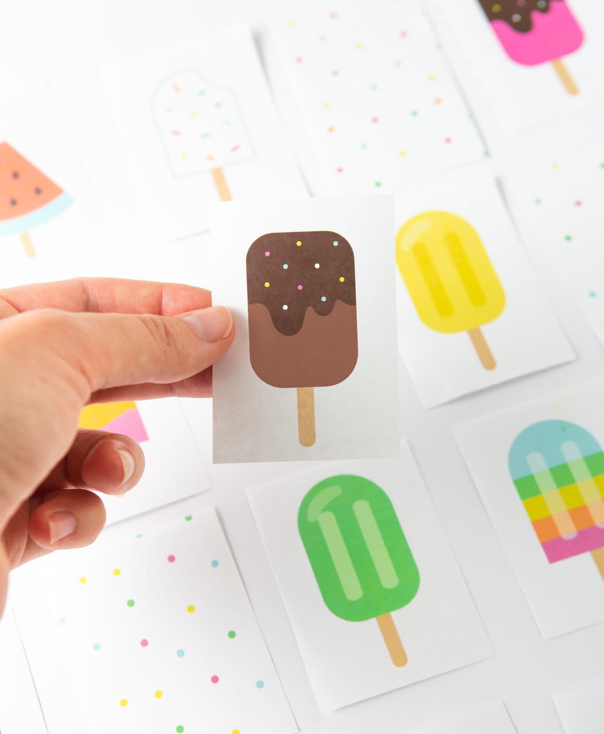 Popsicle Printable Memory Game Design Eat Repeat