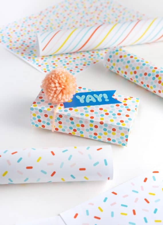 Birthday Printable Wrapping Paper - Design Eat Repeat