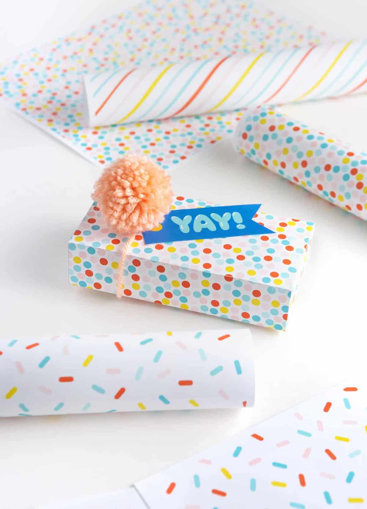 Birthday Printable Wrapping Paper Design Eat Repeat