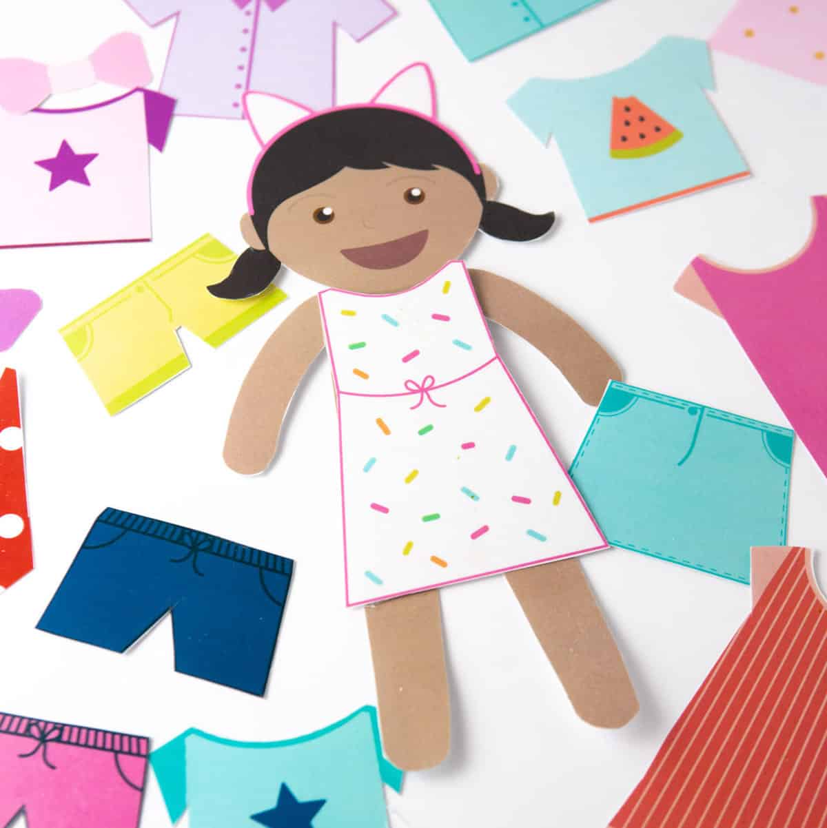 dress up doll printable