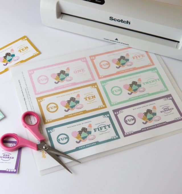 Free Printable Play Money for Kids - Design Eat Repeat