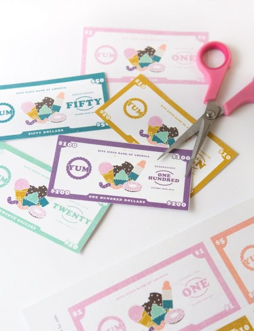 Free Printable Play Money for Kids - Design Eat Repeat