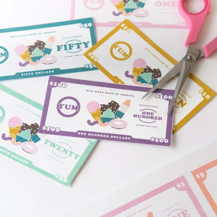 Free Printable Play Money for Kids