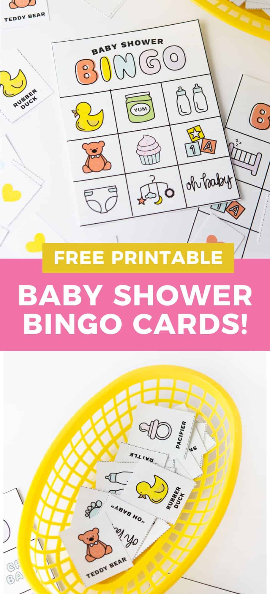 Free Printable Baby Shower Bingo - Design Eat Repeat