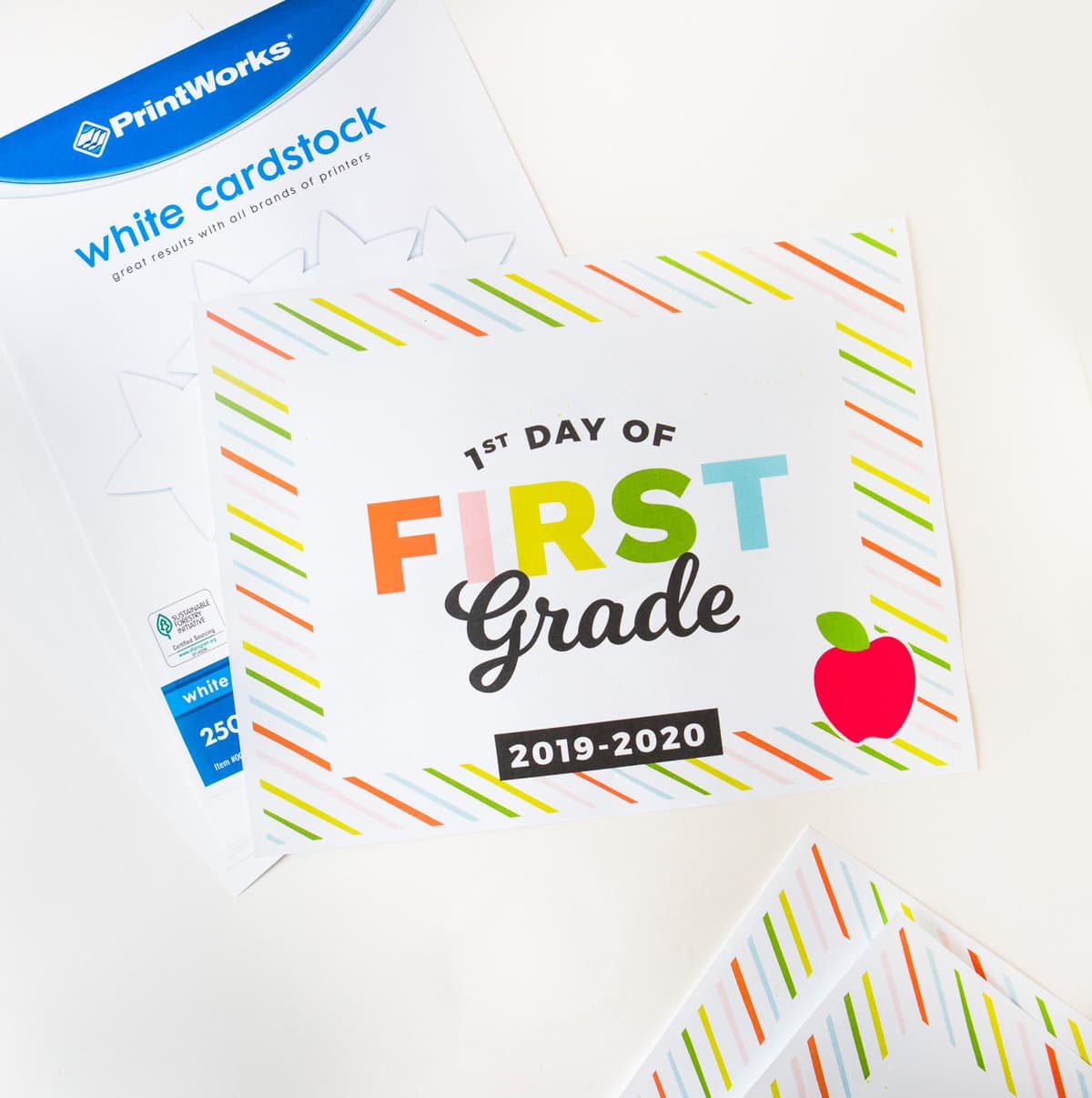 Free Printable Back to School Signs Colorful Pre-K to 12th Grade, 2019-2020