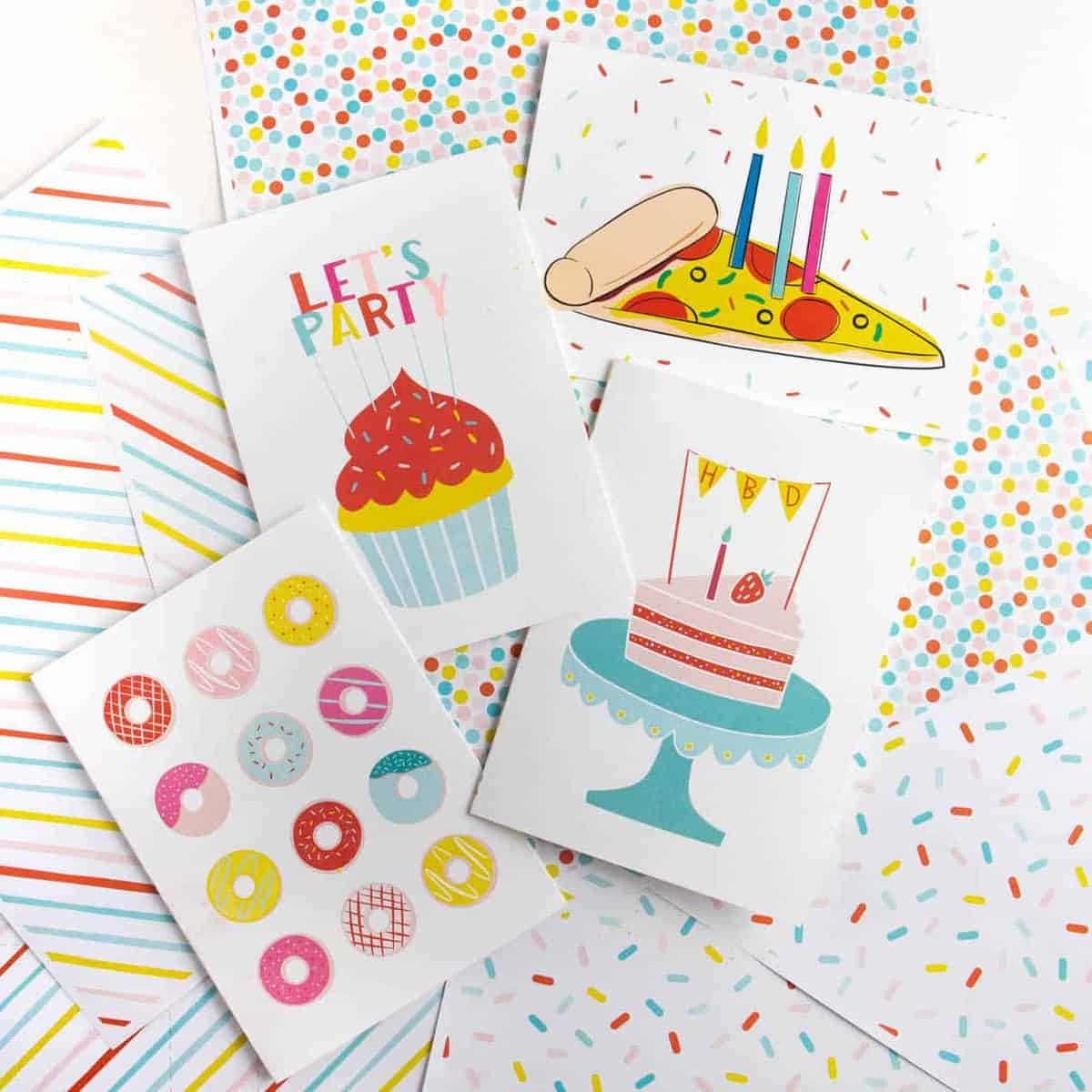 Birthday Printable Wrapping Paper - Design Eat Repeat