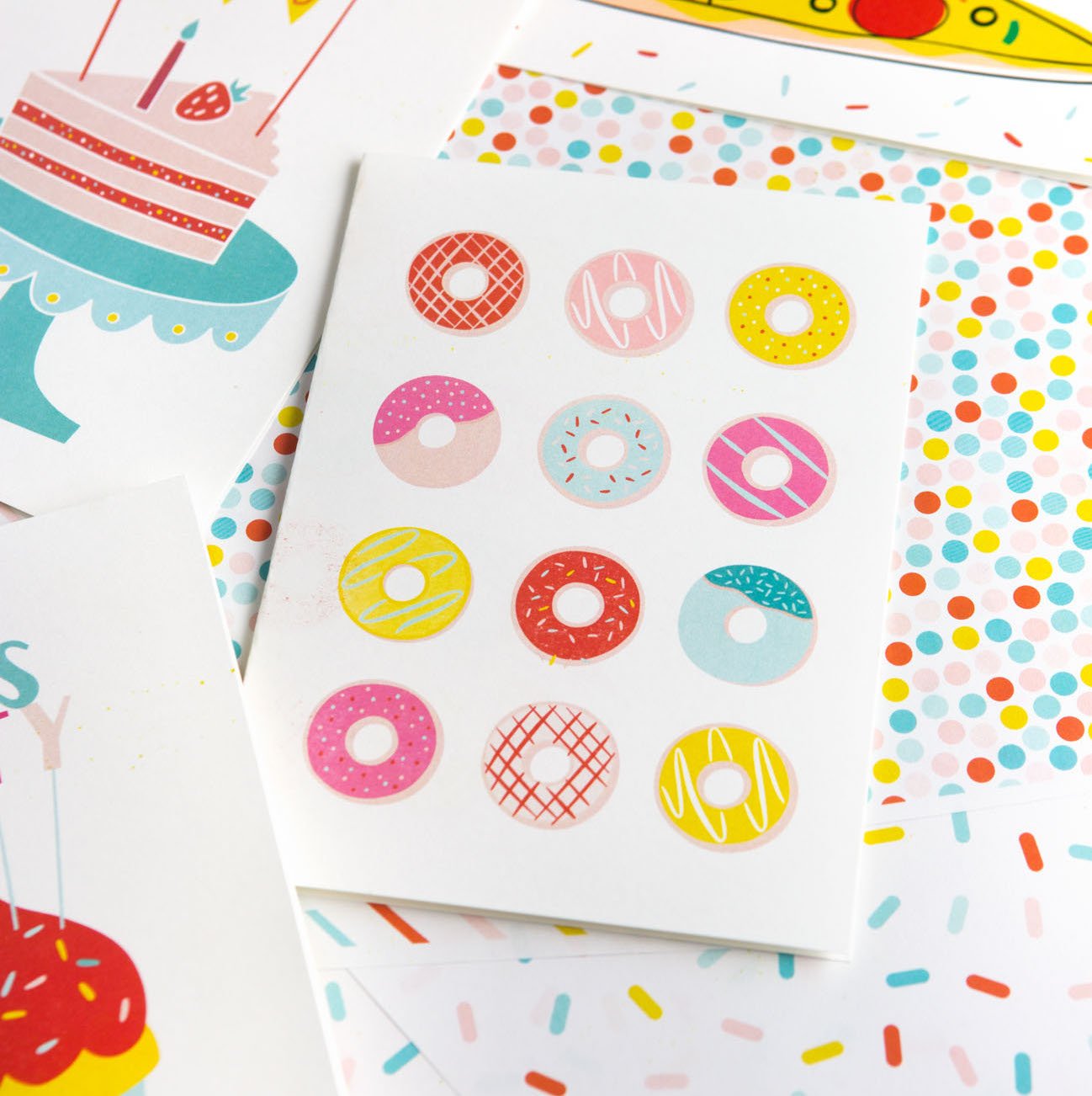 Donut Printable Birthday Card Design Eat Repeat