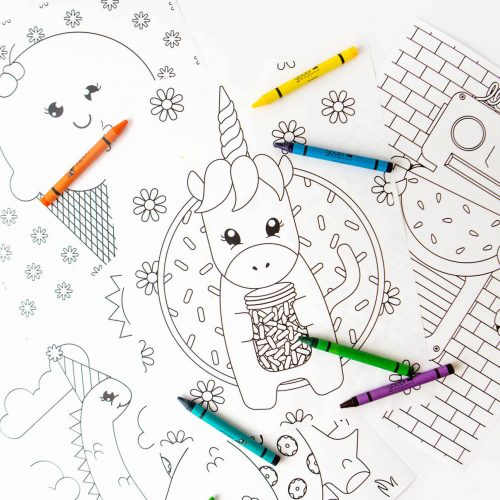 Papermaking Coloring Color Your Own Printable Paper Dolls - Design Eat Repeat