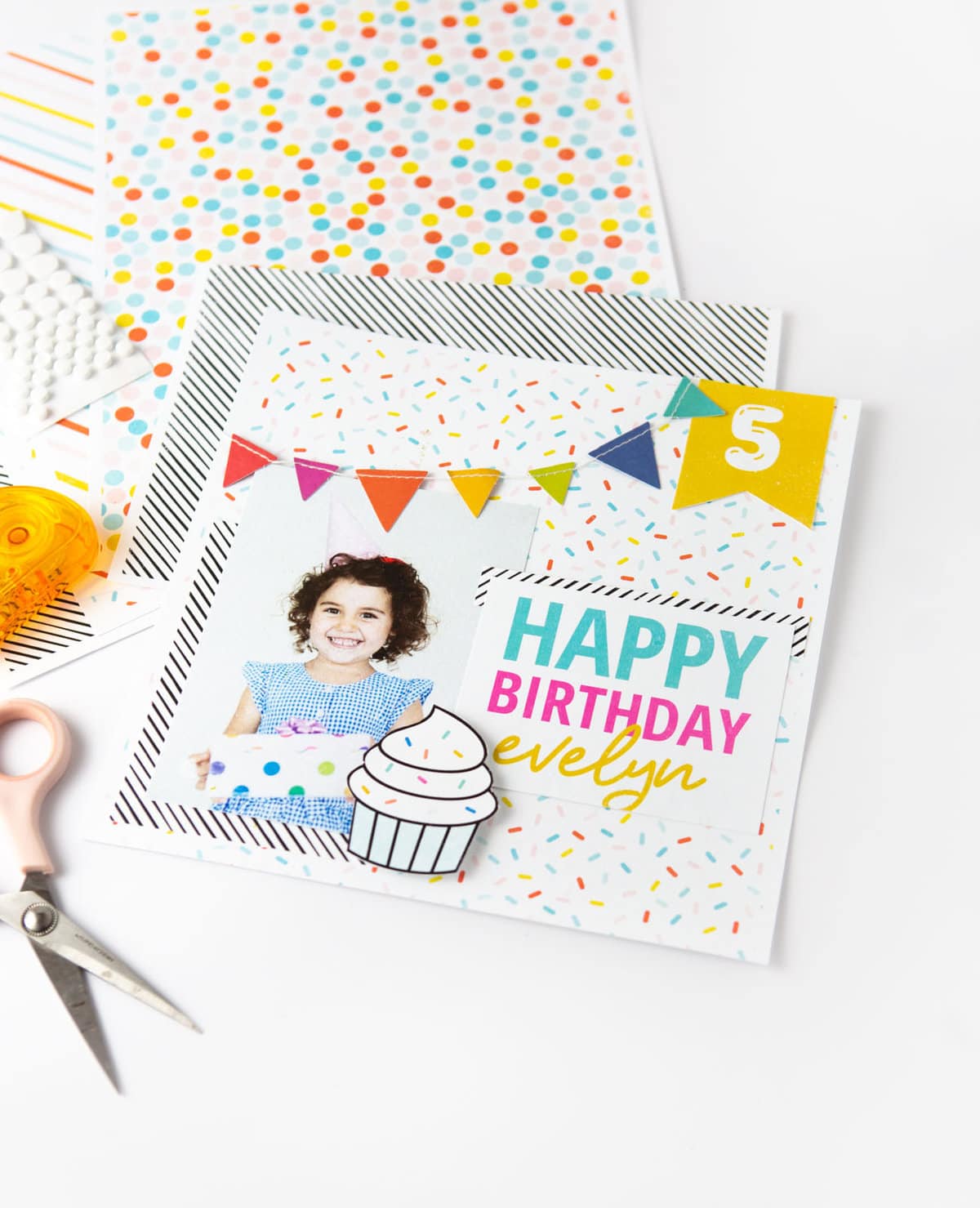 Birthday Printable Scrapbook Paper - Design Eat Repeat