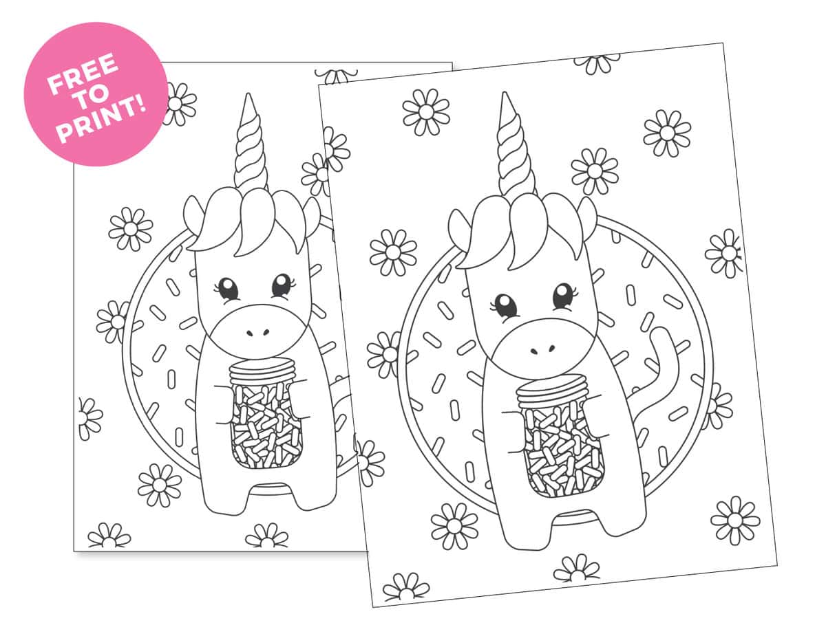 Featured image of post Printable Coloring Pages For Girls Unicorns