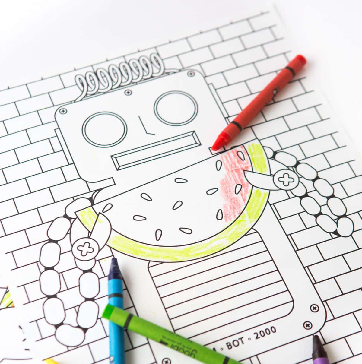 Printable Robot Coloring Pages   Design Eat Repeat