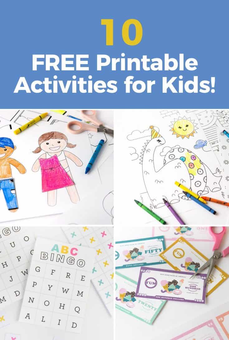 10 Free Printable Activities for Kids! Design Eat Repeat