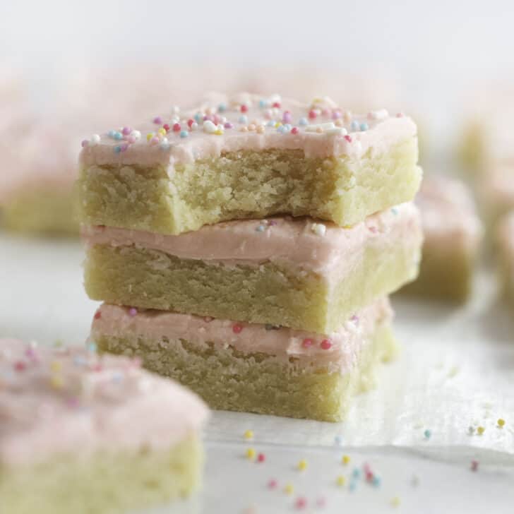 The BEST Frosted Sugar Cookie Bars Recipe (made from scratch!)