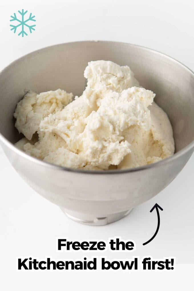 kitchenaid bowl of vanilla ice cream