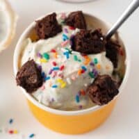 cup of cake batter ice cream