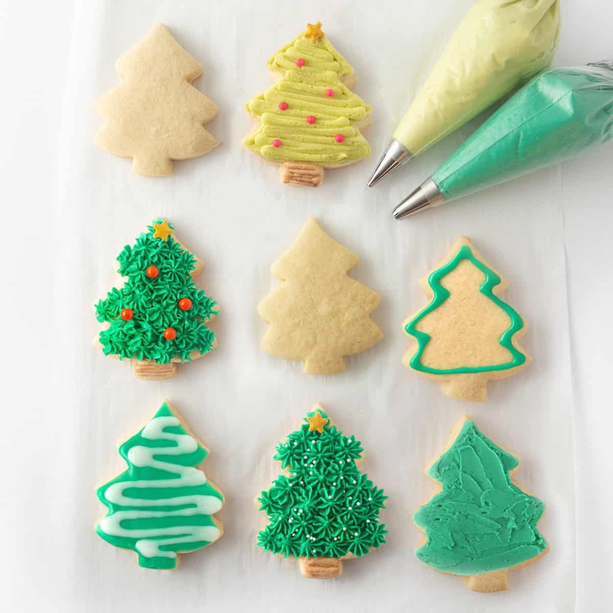 Christmas Tree Cookies - Wilton