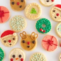 12 easy circle christmas cookie designs