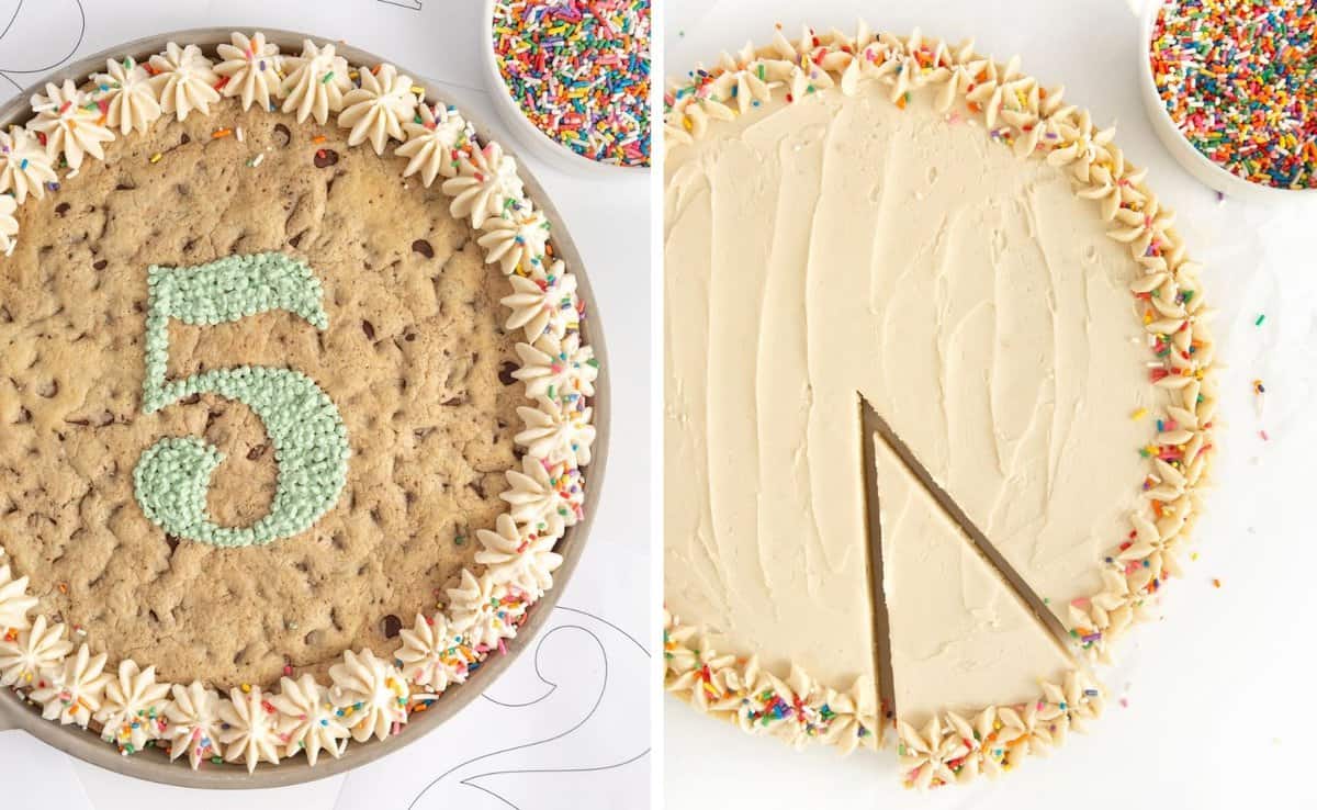 Sheet Pan Cookie Cake - Design Eat Repeat