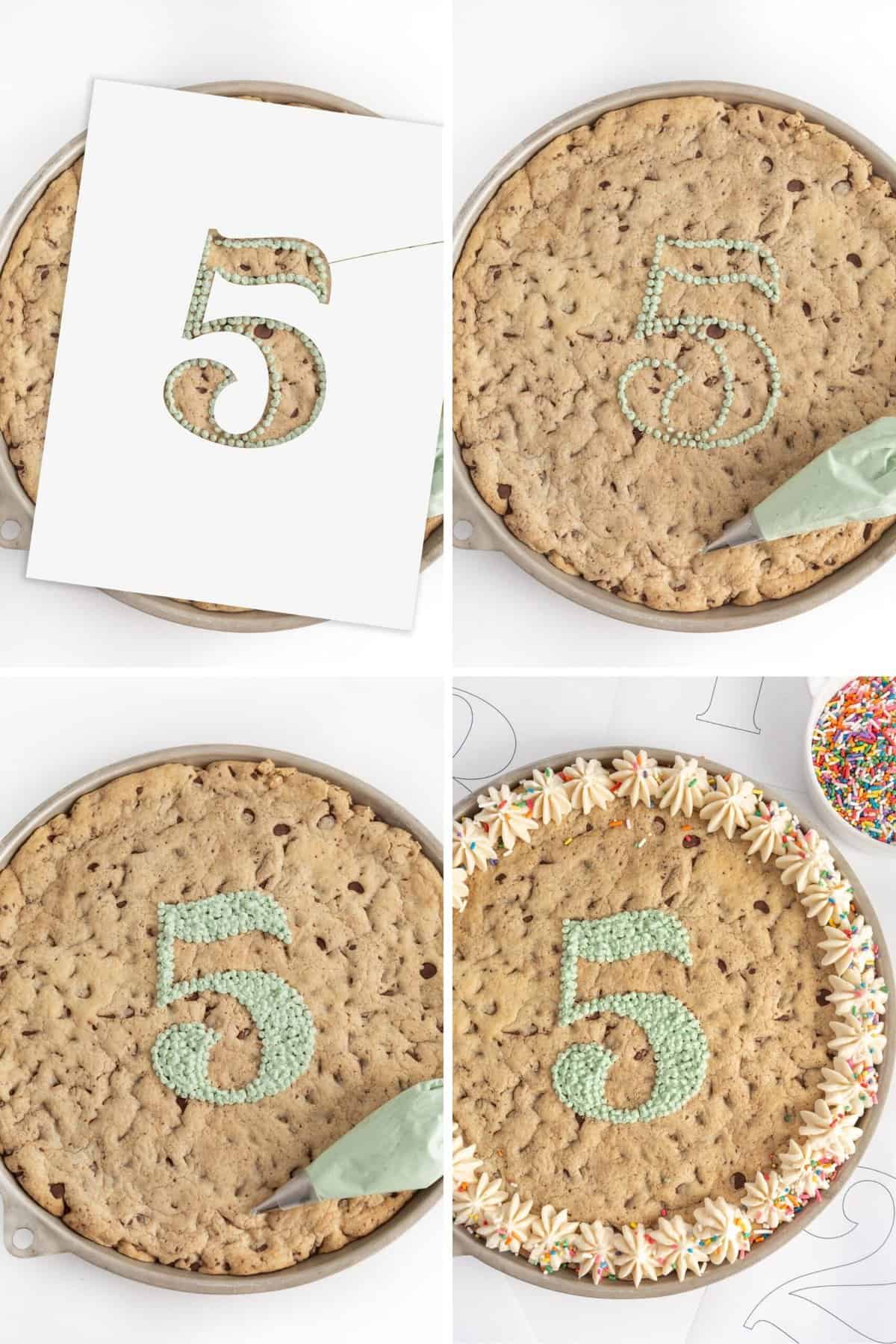 Giant Birthday Cookie Cake - Design Eat Repeat