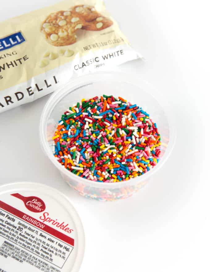 tub of betty crocker rainbow sprinkles