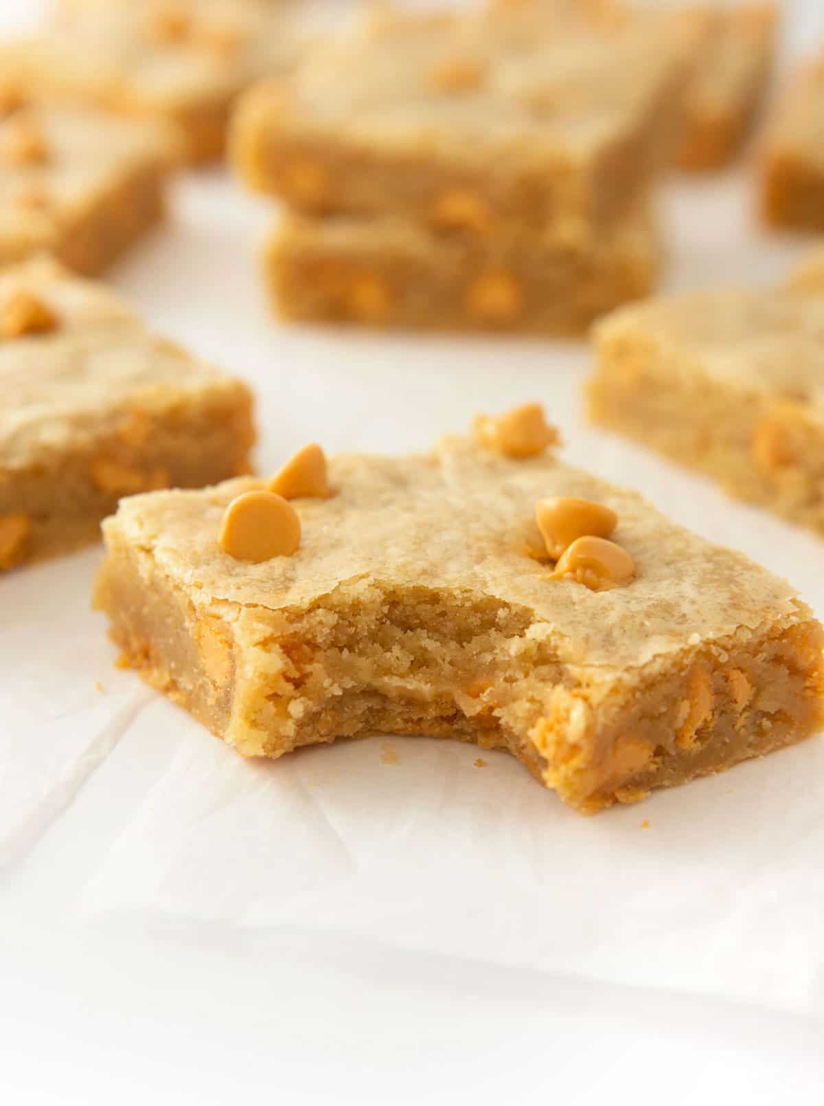 Bakery Style Butterscotch Bars Design Eat Repeat