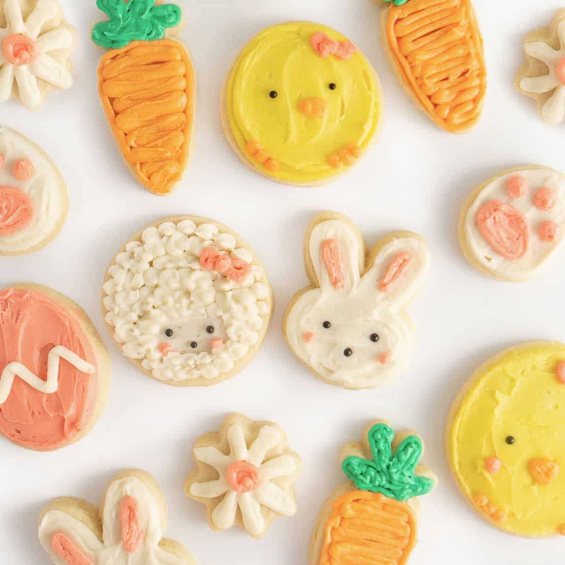 7 EASY Decorated Cookies for Easter - Design Eat Repeat