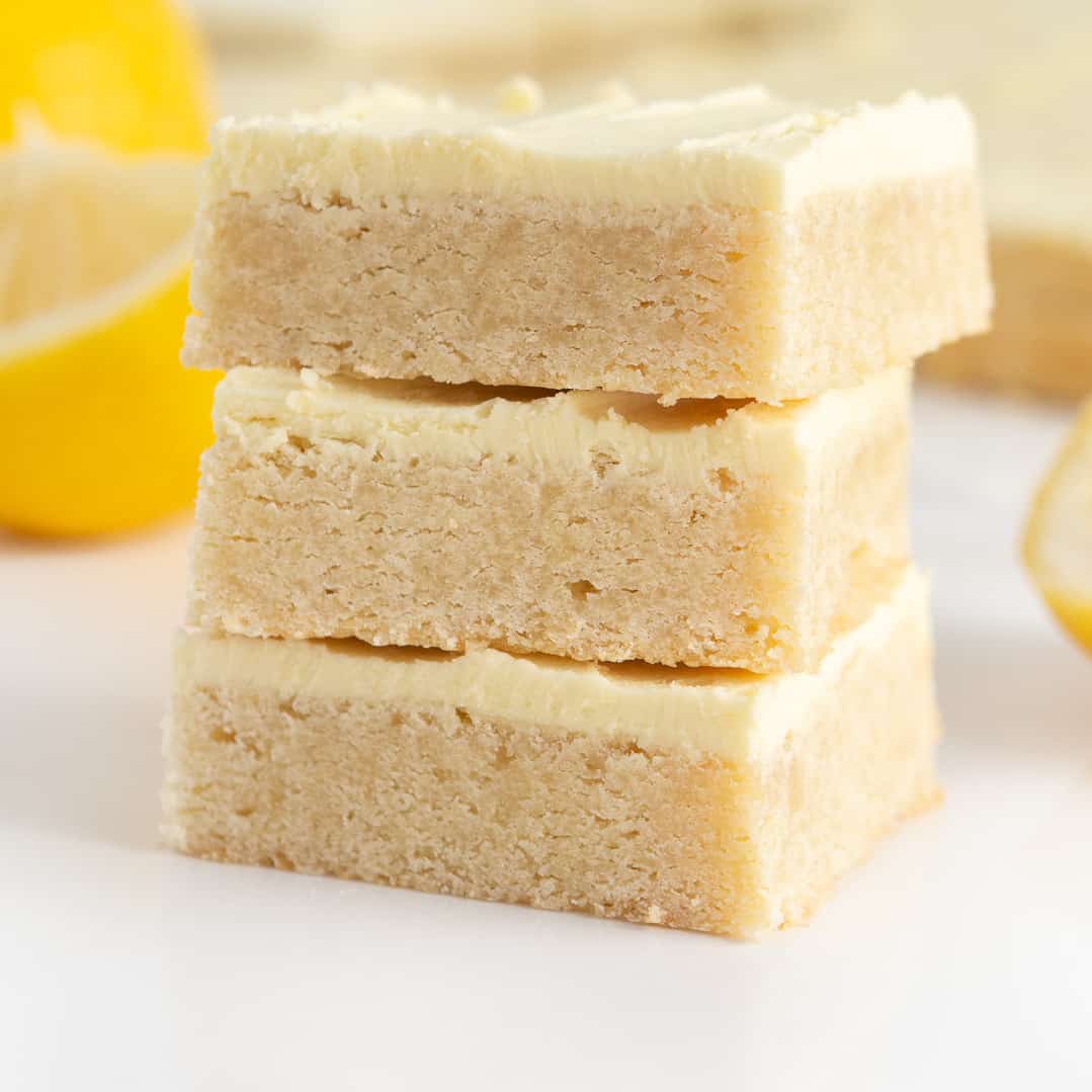 Lemon Sugar Cookie Bars [www.designeatrepeat.com]