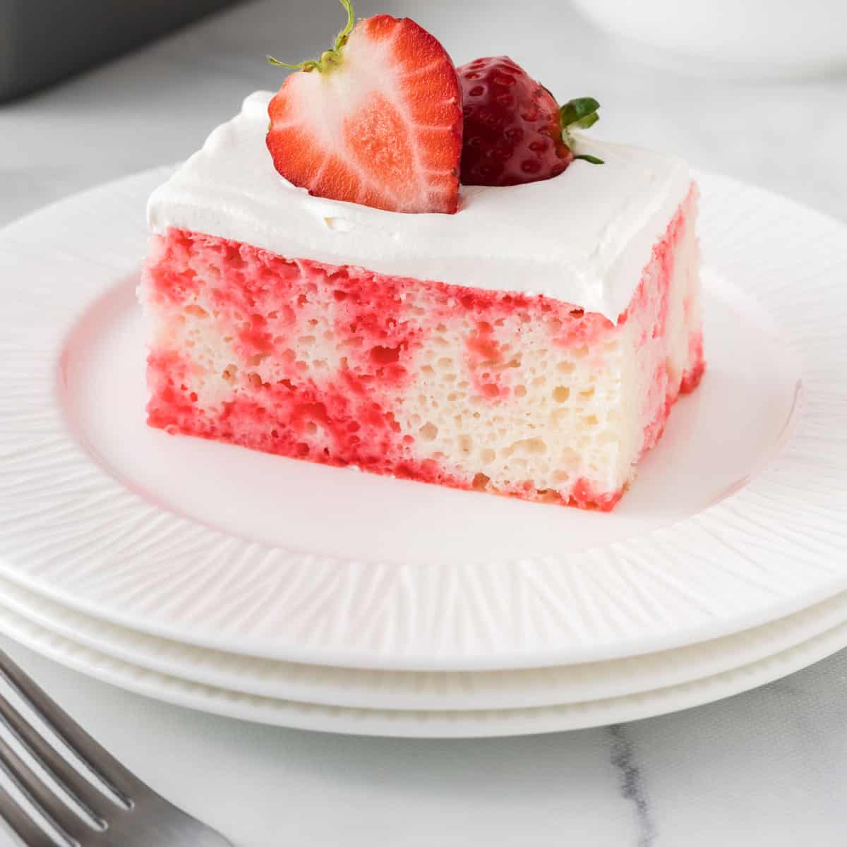 Strawberry Jello Poke Cake
