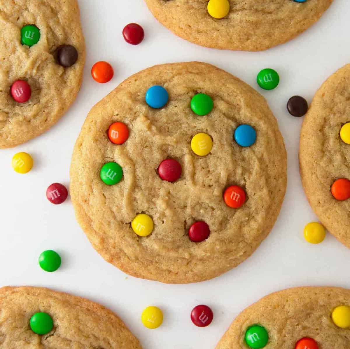 M&M Christmas Cookies, Chewy Christmas M&M Cookies