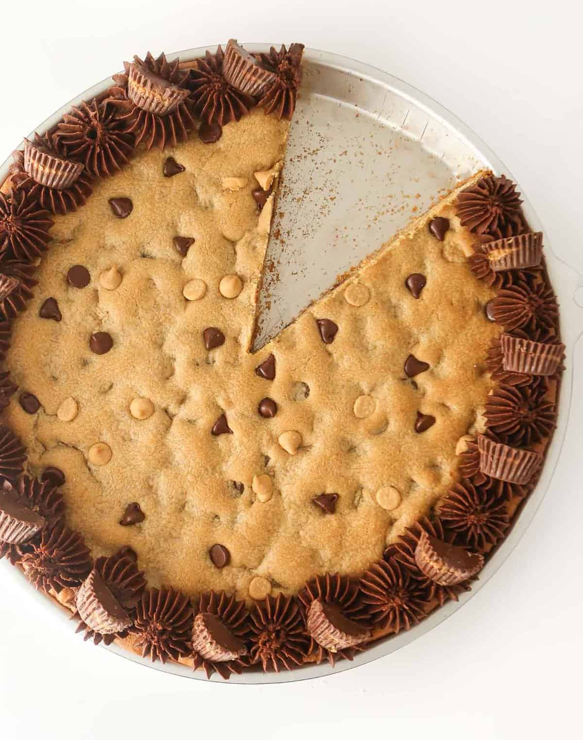 Chewy Peanut Butter Cookie Cake Design Eat Repeat