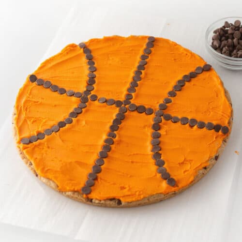 Easy Basketball Cookie Cake Design Eat Repeat