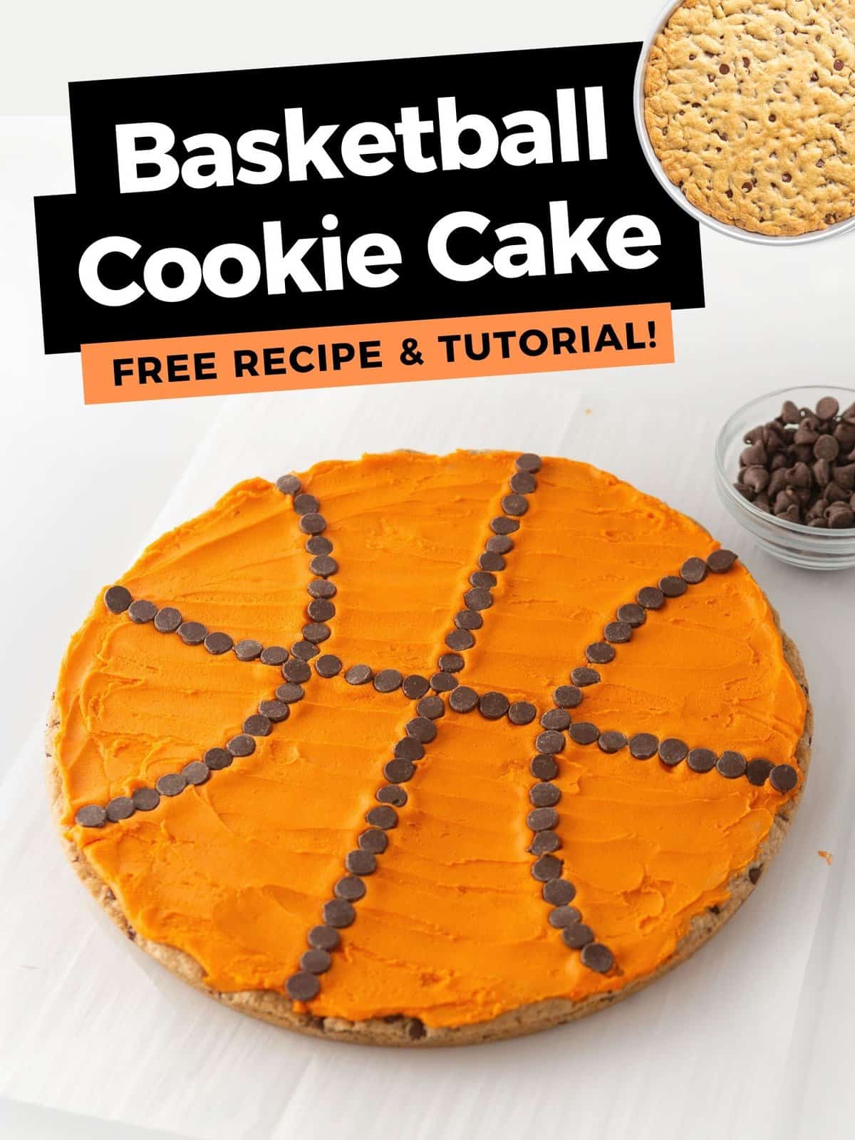 Easy Basketball Cookie Cake Design Eat Repeat