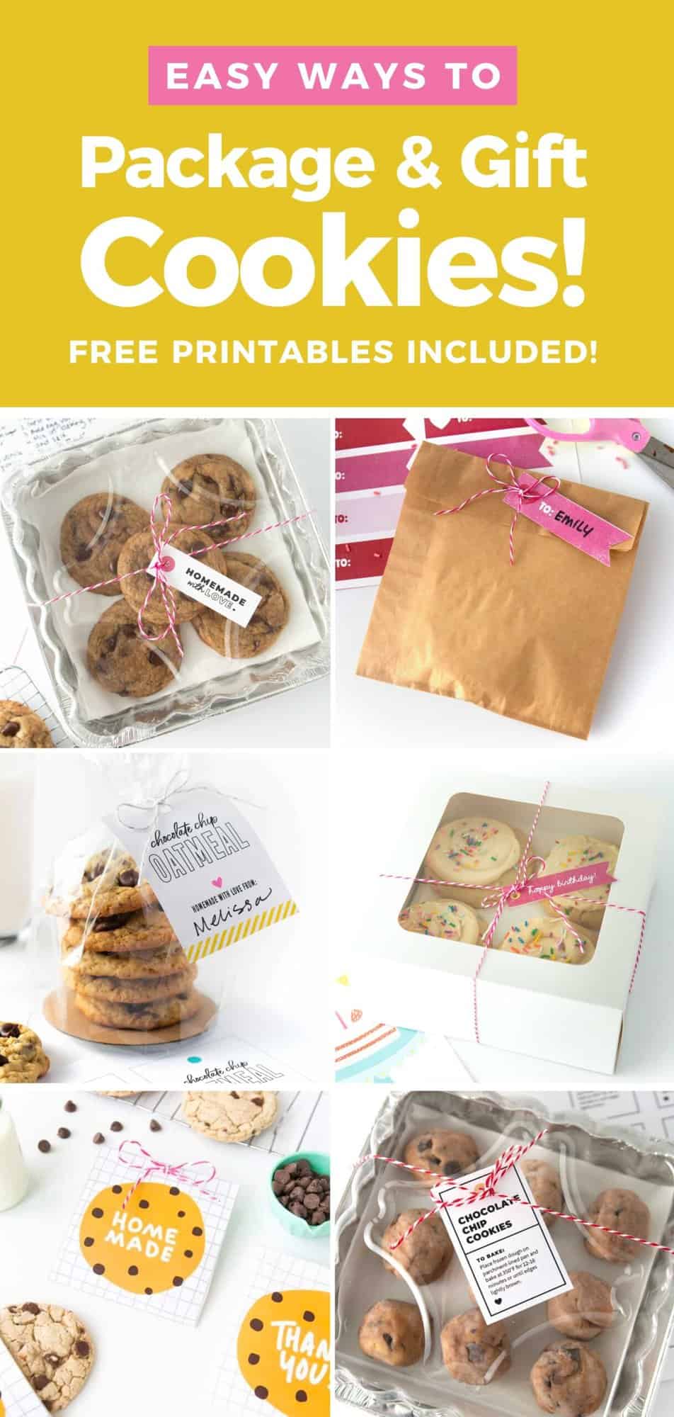5 EASY Cookie Packaging Ideas (+ free printables!) Design Eat Repeat
