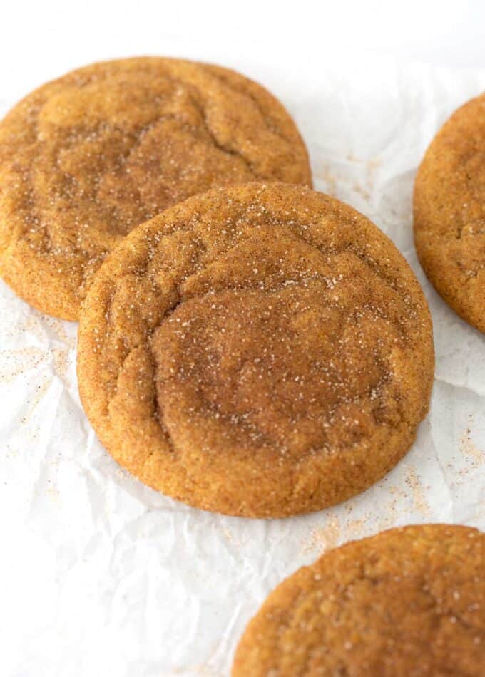 chewy pumpkin snickerdoodles