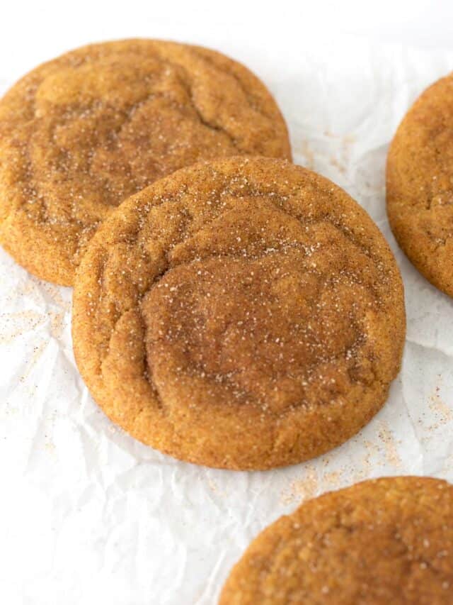 chewy pumpkin snickerdoodles