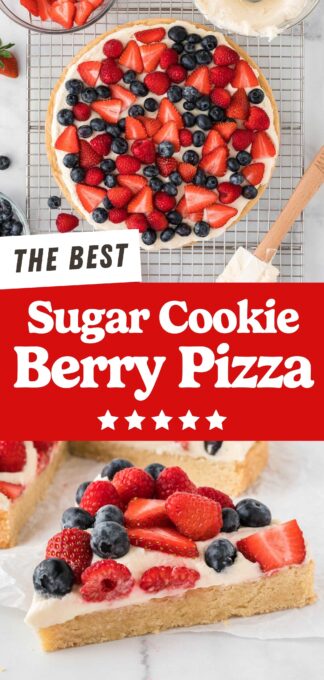 sugar cookie berry pizza pin