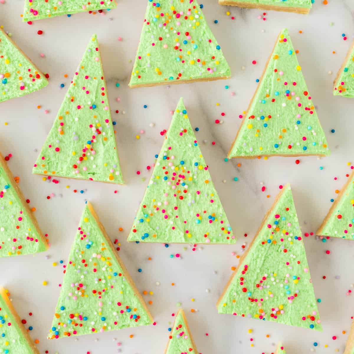 Christmas Tree Sugar Cookie Bars