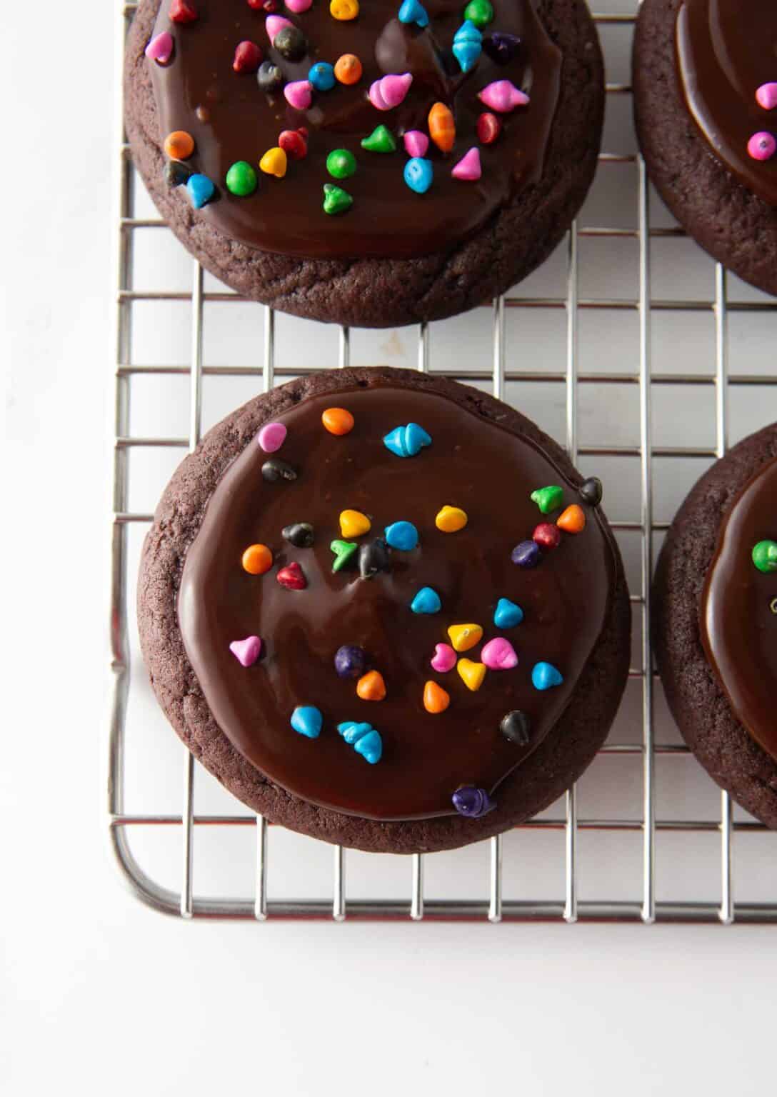 Fudgy Cosmic Brownie Cookies Design Eat Repeat