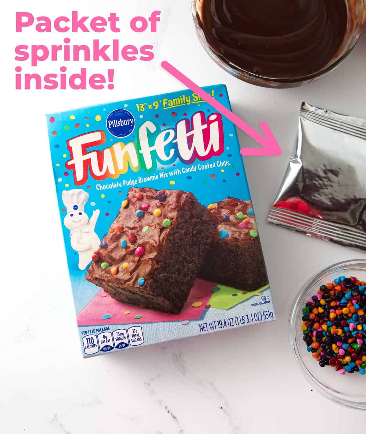 pillsbury funfetti brownie mix