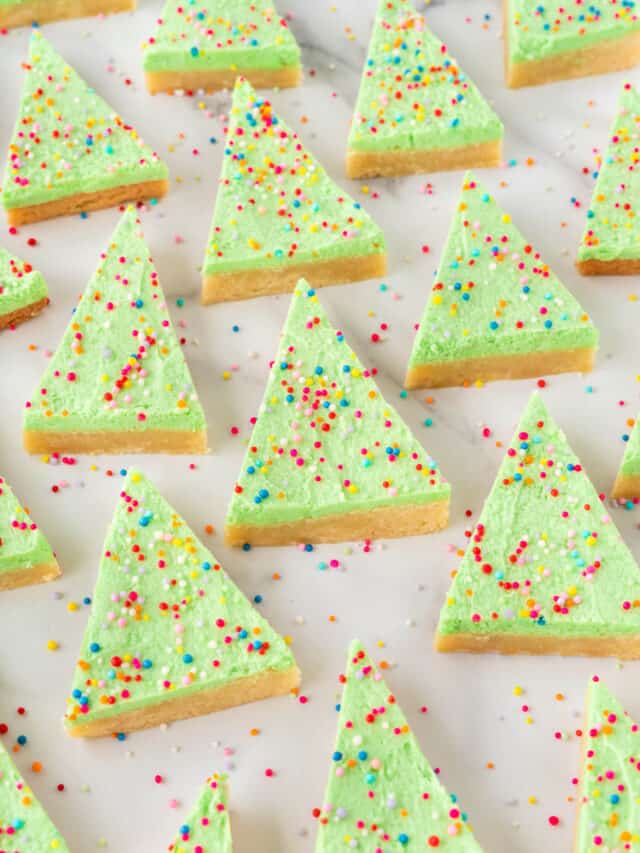 Christmas Tree Sugar Cookie Bars